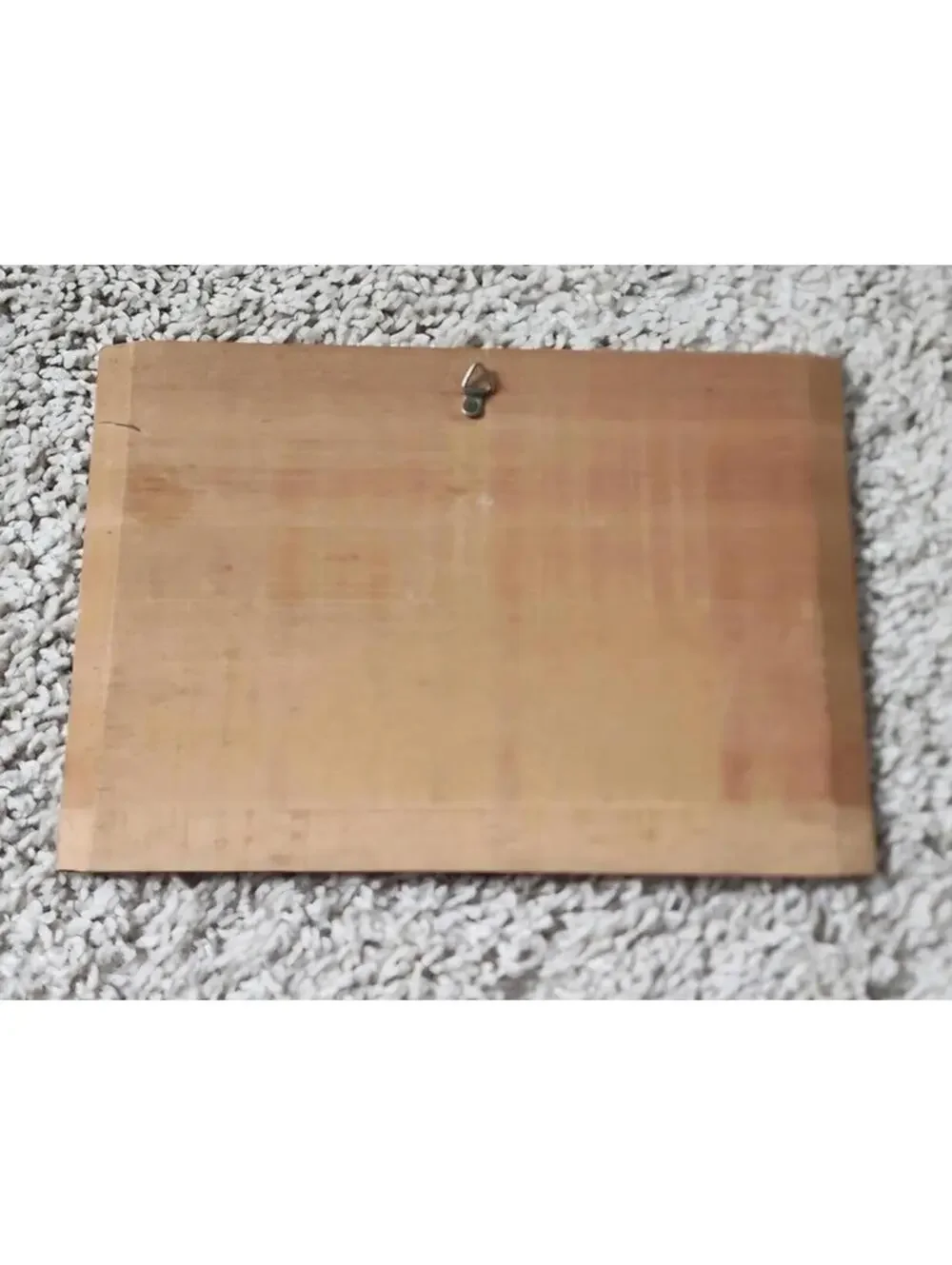Hand-Painted Wooden Religious Plaque with Nativity Scene